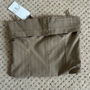 Zara strapless pinstripe top size s